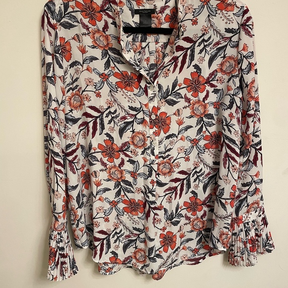 Ann Taylor Floral Print Blouse Size Medium - Picture 1 of 5